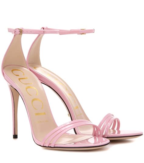 gucci patent leather sandals pink|Gucci patent leather shoes men's.